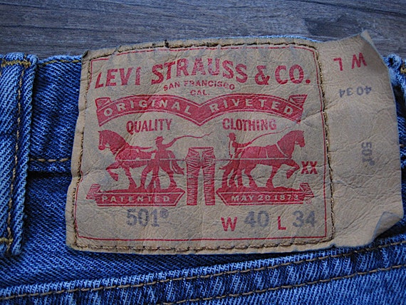 Vintage Levi's 501 Jeans / 40 x 34 Tag Levi Butto… - image 5