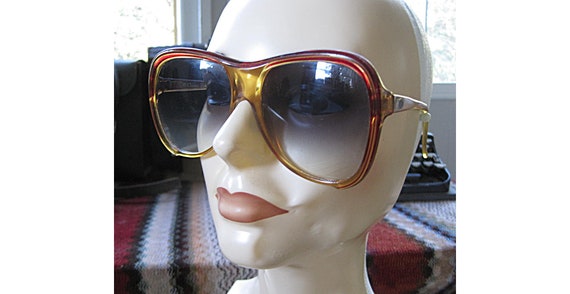 Vintage Christian Dior Sunglasses / 1970s 1980s O… - image 1