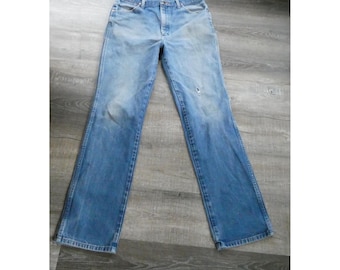 Vintage Wrangler Jeans: Straight Leg Distressed Cowboy Denim