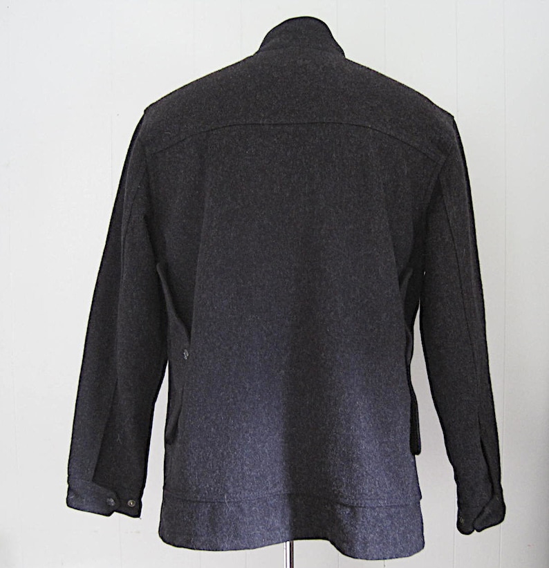 Filson Wool Greenwood Hunting Jacket / Charcoal Gray 100% Wool - Etsy