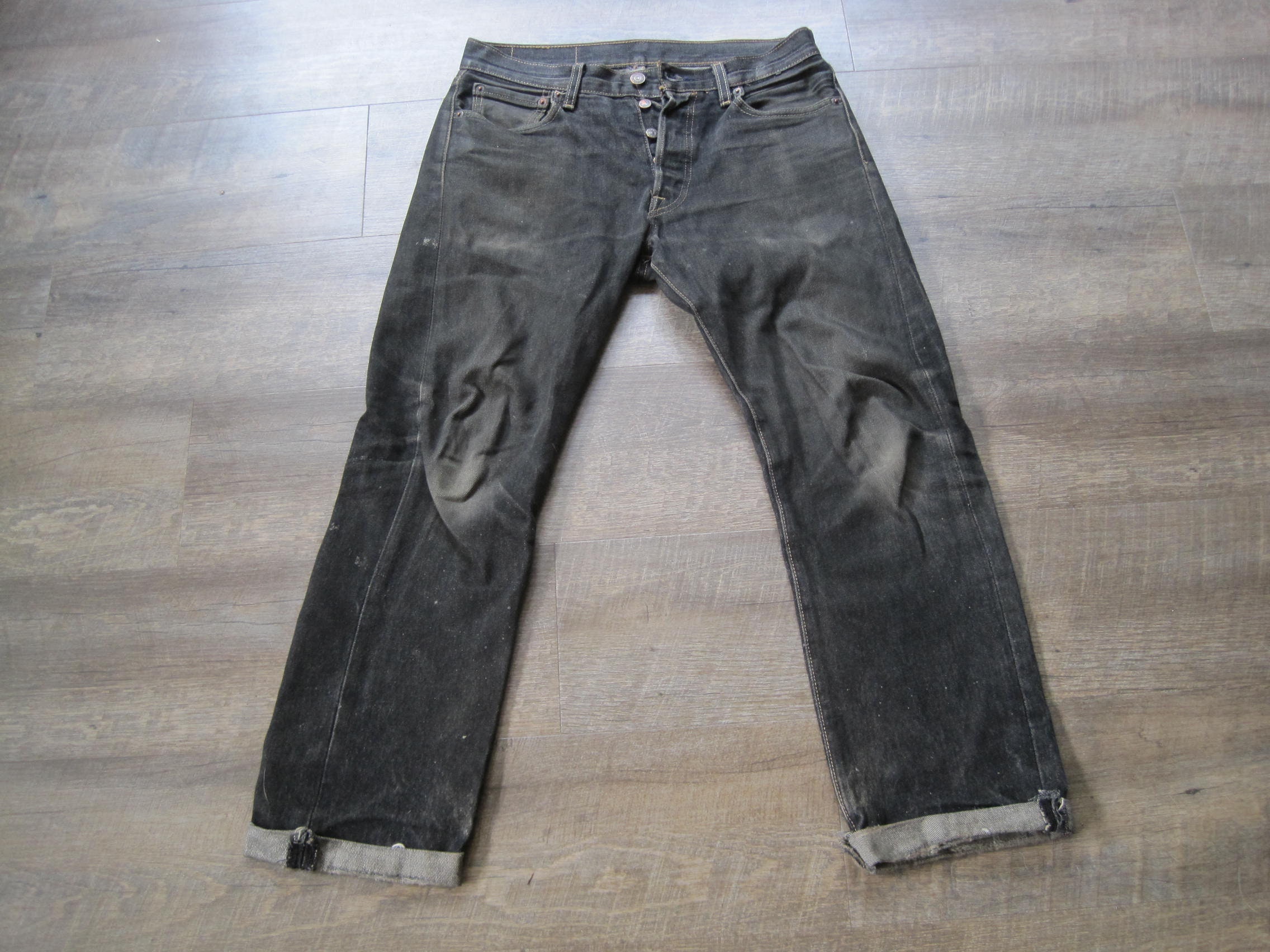 Levis 501 stf black hot sale