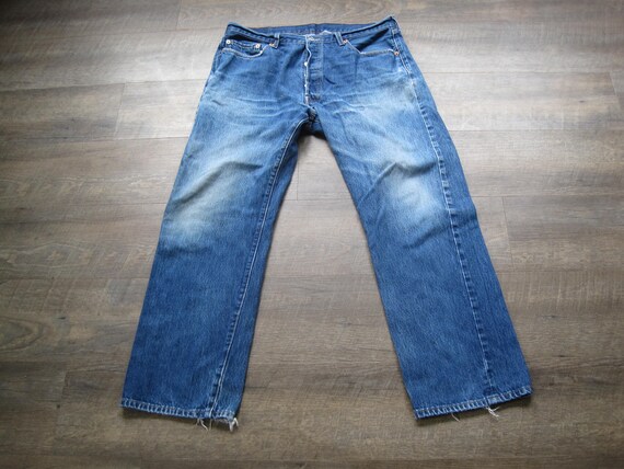 Levi's Button Fly 501 Jeans / Vintage Levi Distressed | Etsy Australia