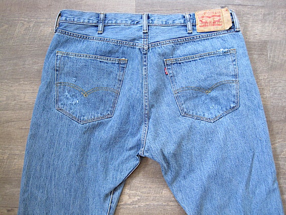 Vintage Levi's 501 Jeans / 40 x 34 Tag Levi Butto… - image 4