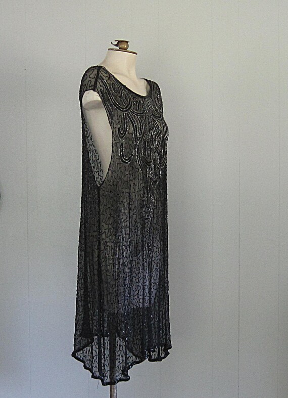 1920s Flapper Dress / Authentic Vintage '20s Silk… - image 3