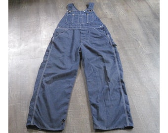 Vintage 1970s Big B Brotherhood Denim Overalls Size 42 X 30