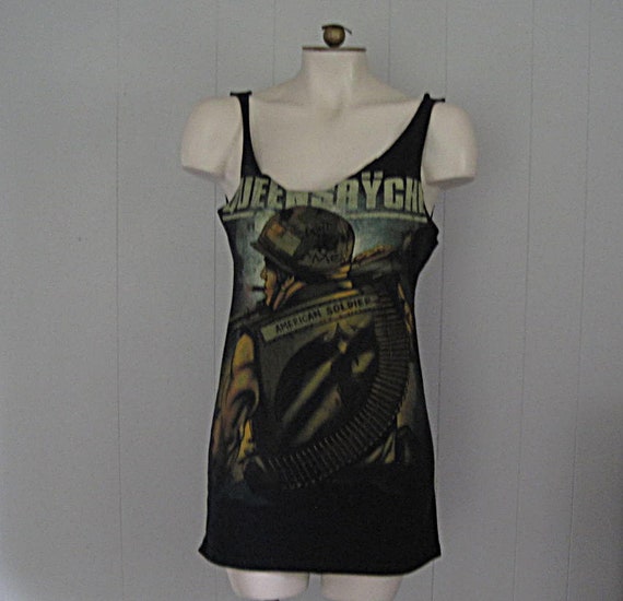 Vintage Queensryche Concert T-shirt / Upcycled He… - image 10