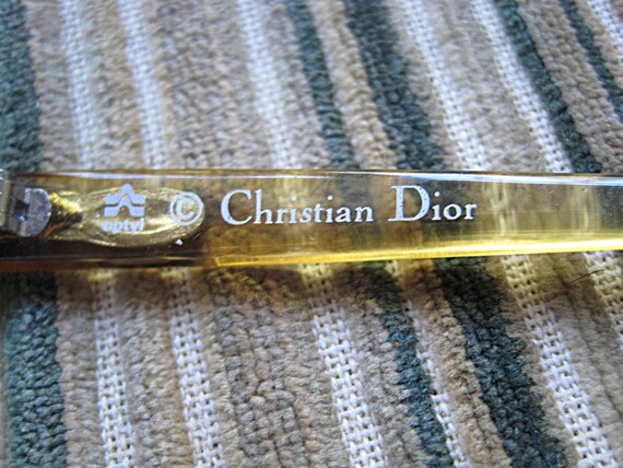 Vintage Christian Dior Sunglasses / 1970s 1980s O… - image 7