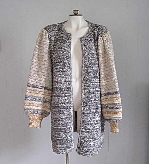 1980s Vintage Cardigan Sweater / Bonnie and Bill … - image 1