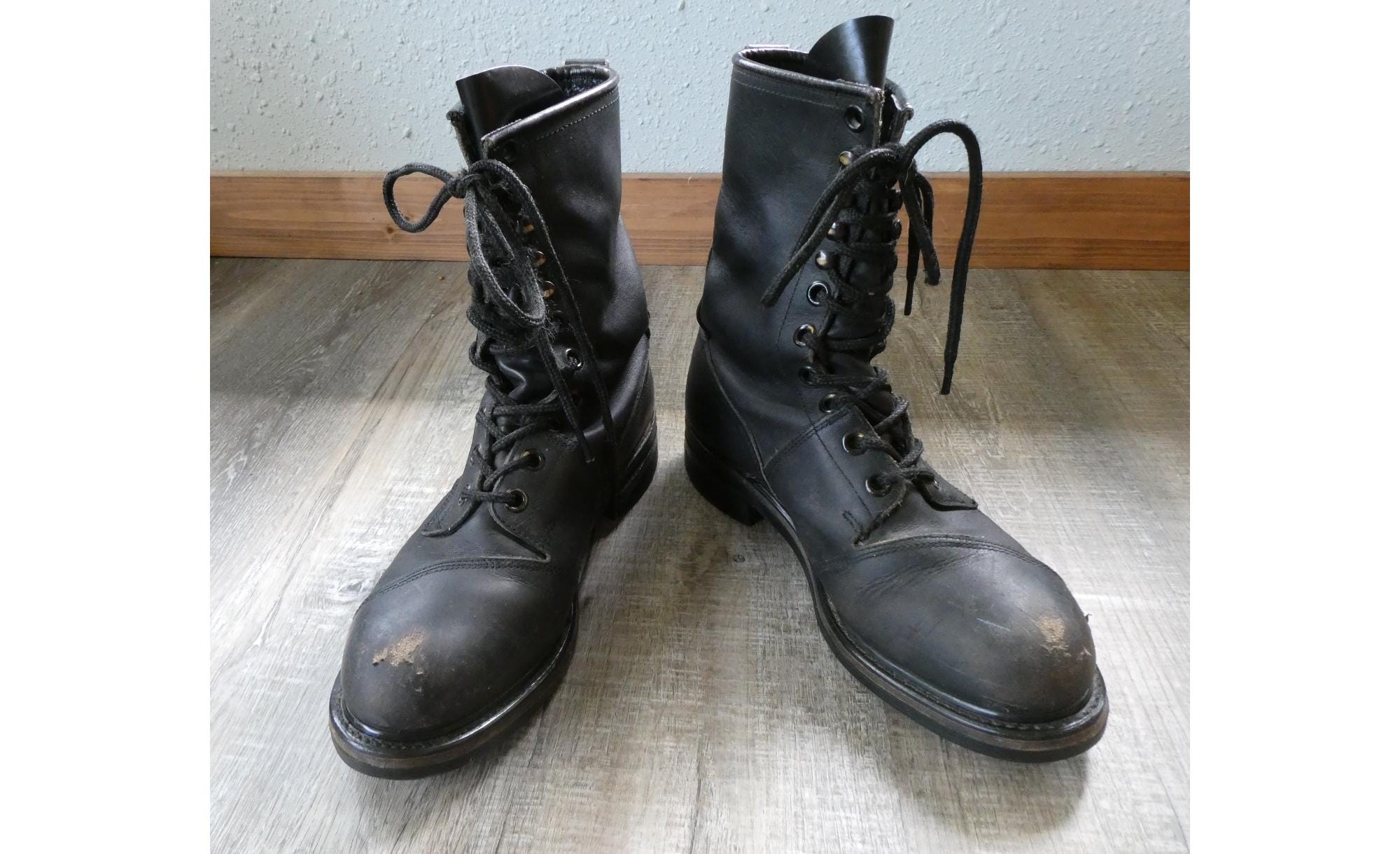 Vintage 90s Combat Boots - Etsy