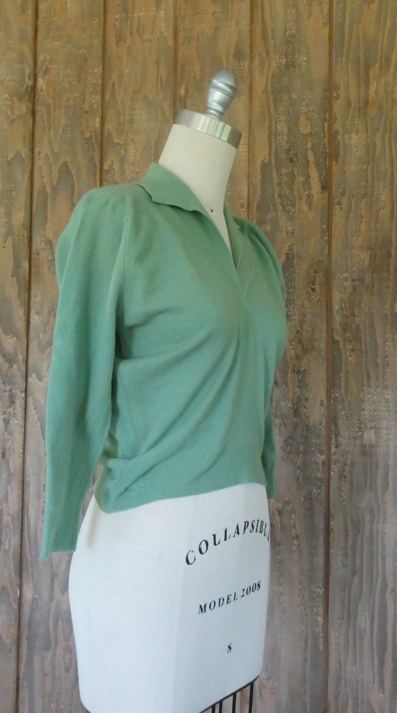1950s Wool Pendleton Sweater - image 4