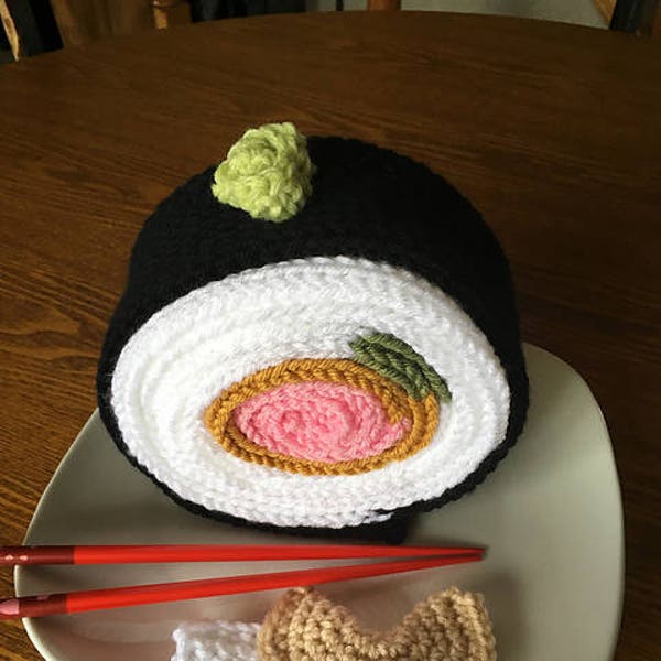 FUN and Fabulous - Écharpe Skinny Knit Sushi Roll