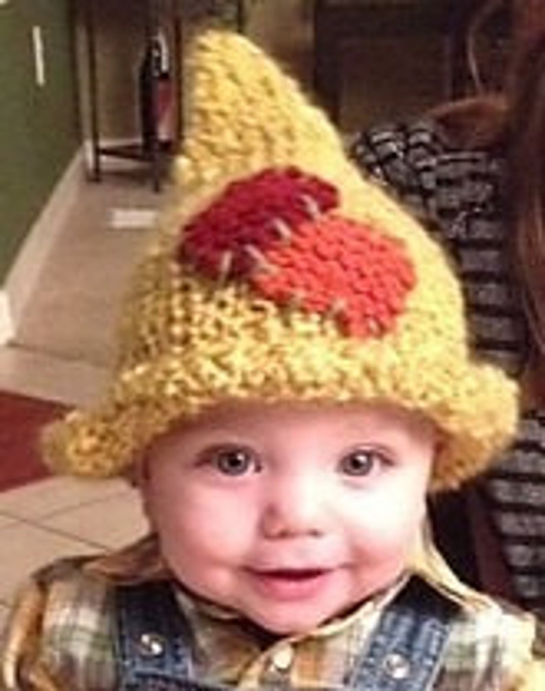 Adorable and Soft Little Knit Scarecrow Hat
