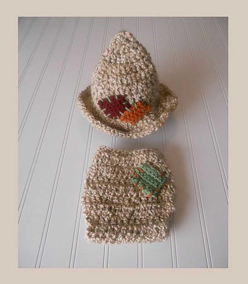 Adorable and Soft Little Knit Scarecrow Hat