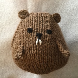 Your Very Own Pet Groundhog - Adorable Hand-Knit Doll Stuffed Animal Ground Hog