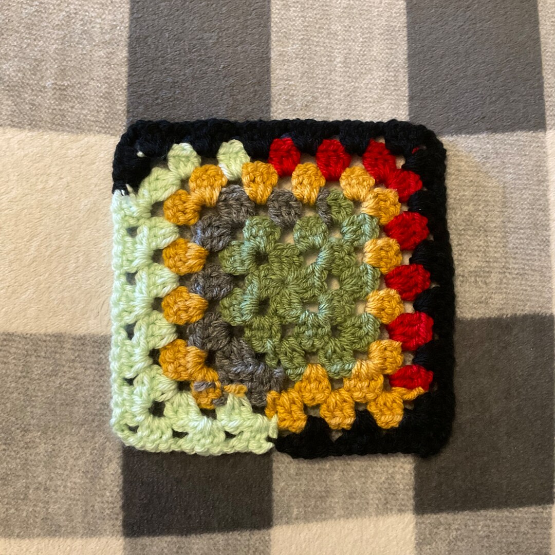 6 Retro Pot Holder Granny Square Etsy