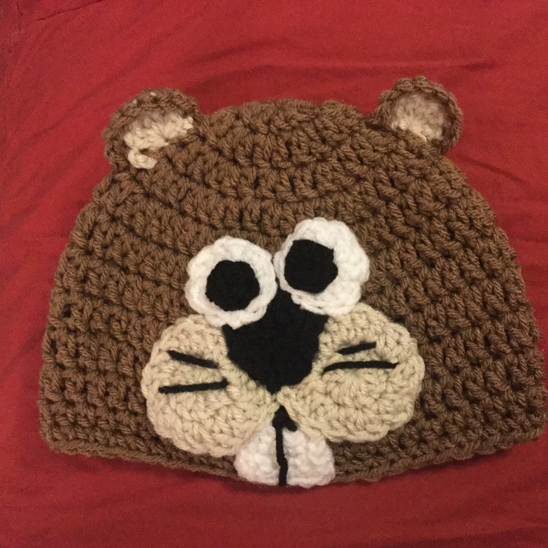 Happy Ground Hog Day Adorable Crochet Groundhog Woodchuck Animal - Etsy