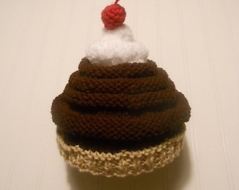 Adorable Hand Knit Soft Serve Ice Cream Cone Hat - Any Size - Any Ice Cream Custom