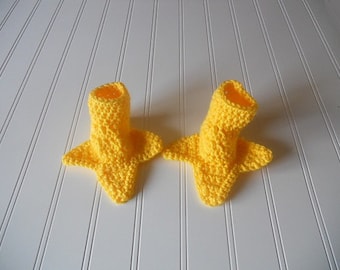 Peep Peep - Chicken Feet - Yellow Baby Booties