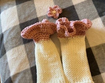 Awesome Custom Fingerless Gloves with Lovely Romantic Ruffle