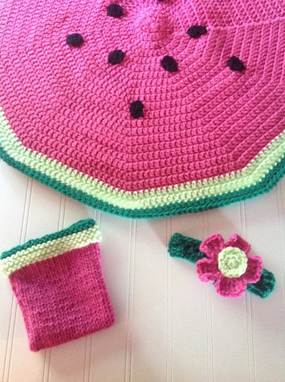 Watermelon baby blanket hotsell