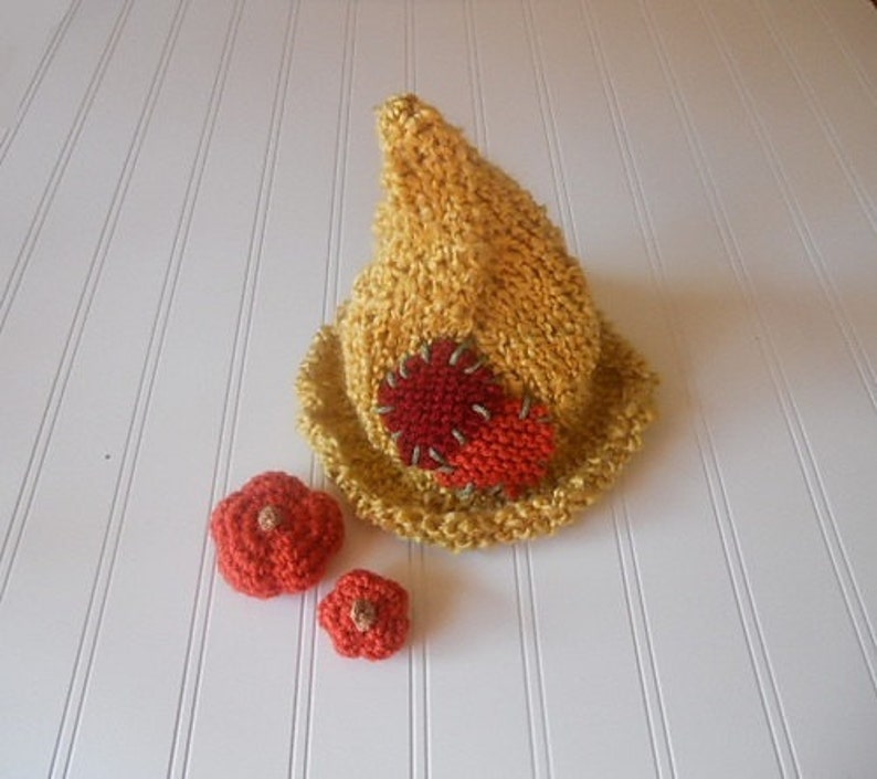 Adorable and Soft Little Knit Scarecrow Hat