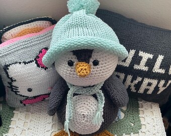 Cutest Adorable Fluffy Cuddly Penguin Stuffed Toy Doll Animal