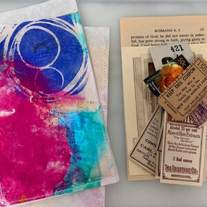 Vintage Ephemera Mixed Media Paper Pocket - 11 piece pack Tickets, Labels, Stamps, Book Pages