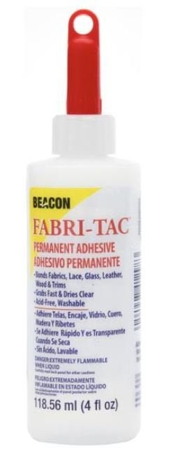 Beacon Fabri-tac Permanent Adhesive 4 Oz Bottle Fabric, Crafting