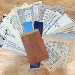 Collage and Ephemera Pack 50+ pieces Mixed Media Junk Journaling vintage
