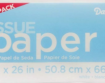 White Tissue Paper for Arts & Crafts 40 pieces 20in x 26in