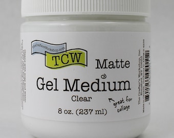 TCW (The Crafters Workshop) Matte Medium 8 oder 2 oz Wanne, Mischtechnik, Art Journaling, Farbe, Medium