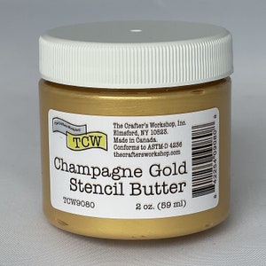 The Crafters Workshop Stencil Butter 2 oz jar:  painting, mixed media, art journaling, paint, medium,
