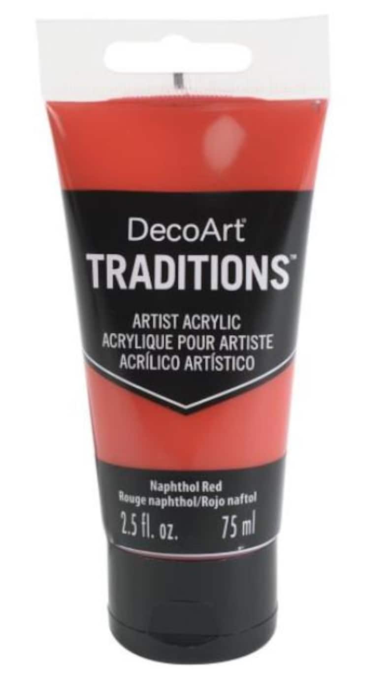 Decoart Traditions Professional Artist Grade Medium Body Acrylic Paint 2.5 Fl Oz 75 Ml Tube