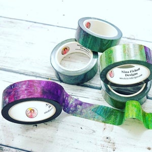 Washi-tape: 'overwoekerd': 15 mm x 10 m (5/8 x 10,9 yards)