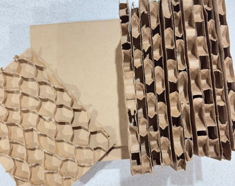 Large Cell Cardboard lots of 2, 8 1/2" x 6" sheets Junk journaling, mixed media art journaling gel printing
