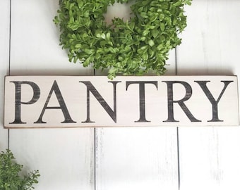 Wood Pantry sign, farmhouse kitchen sign, rustic kitchen pantry sign, Primitive home decor, pantry kitchen sign, primitive kitchen decor