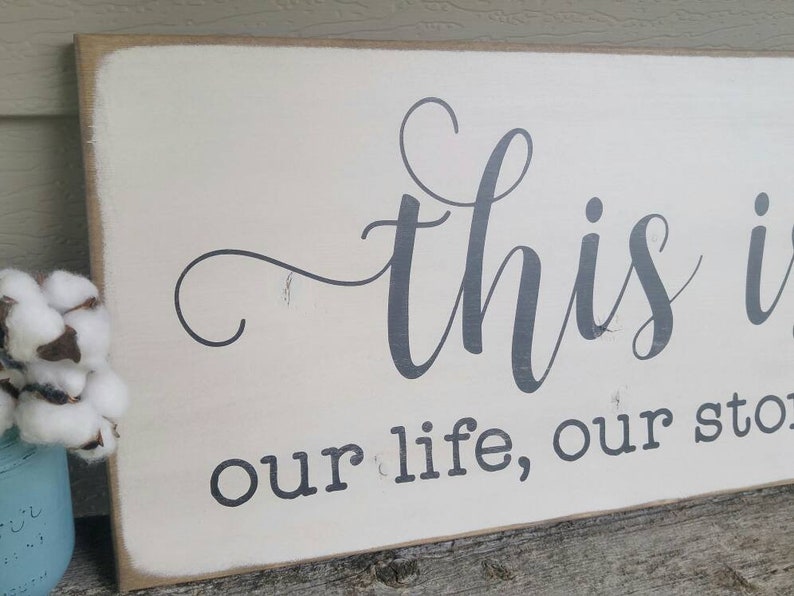 This is Us Large Wood Sign Rustic Wedding Sign Our Life Our Etsy