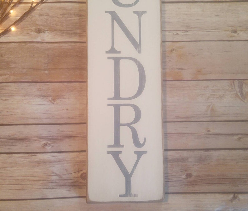 Vertical Laundry Room sign Rustic laundry room decor Etsy