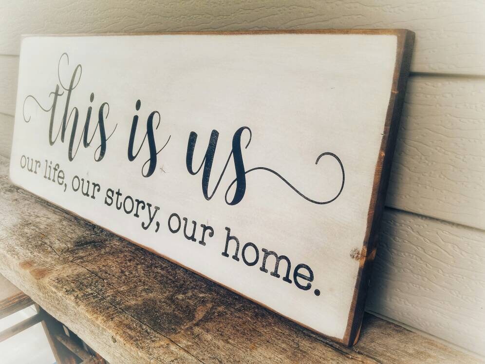 This is Us large wood sign Rustic Wedding sign Our Life Our Etsy