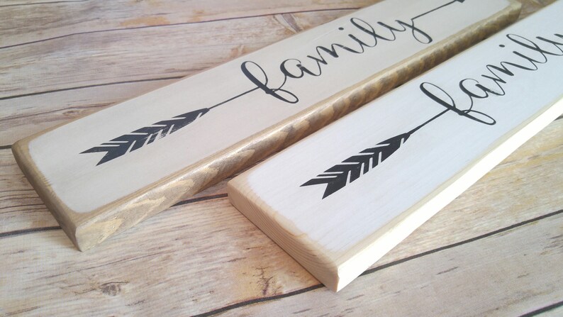 Rustic Arrow Sign Wooden Arrow Decor Family Arrow Sign - Etsy