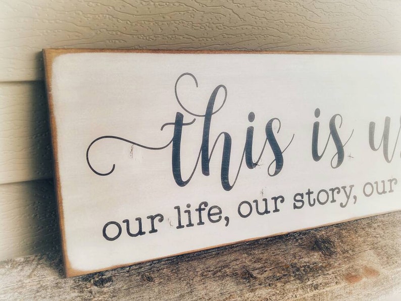 This is Us Large Wood Sign Rustic Wedding Sign Our Life Our Etsy