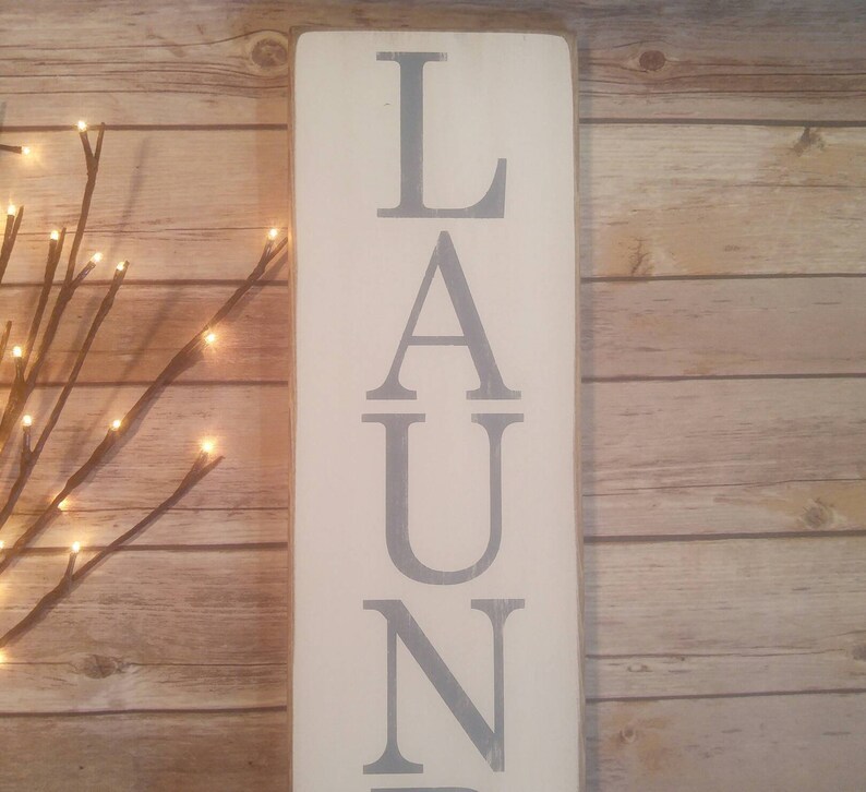 Vertical Laundry Room Sign Rustic Laundry Room Decor Etsy