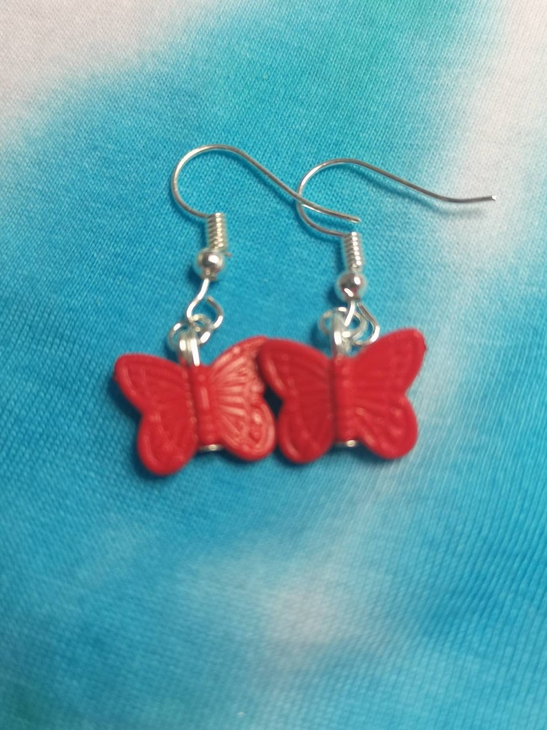 Summer butterfly earrings