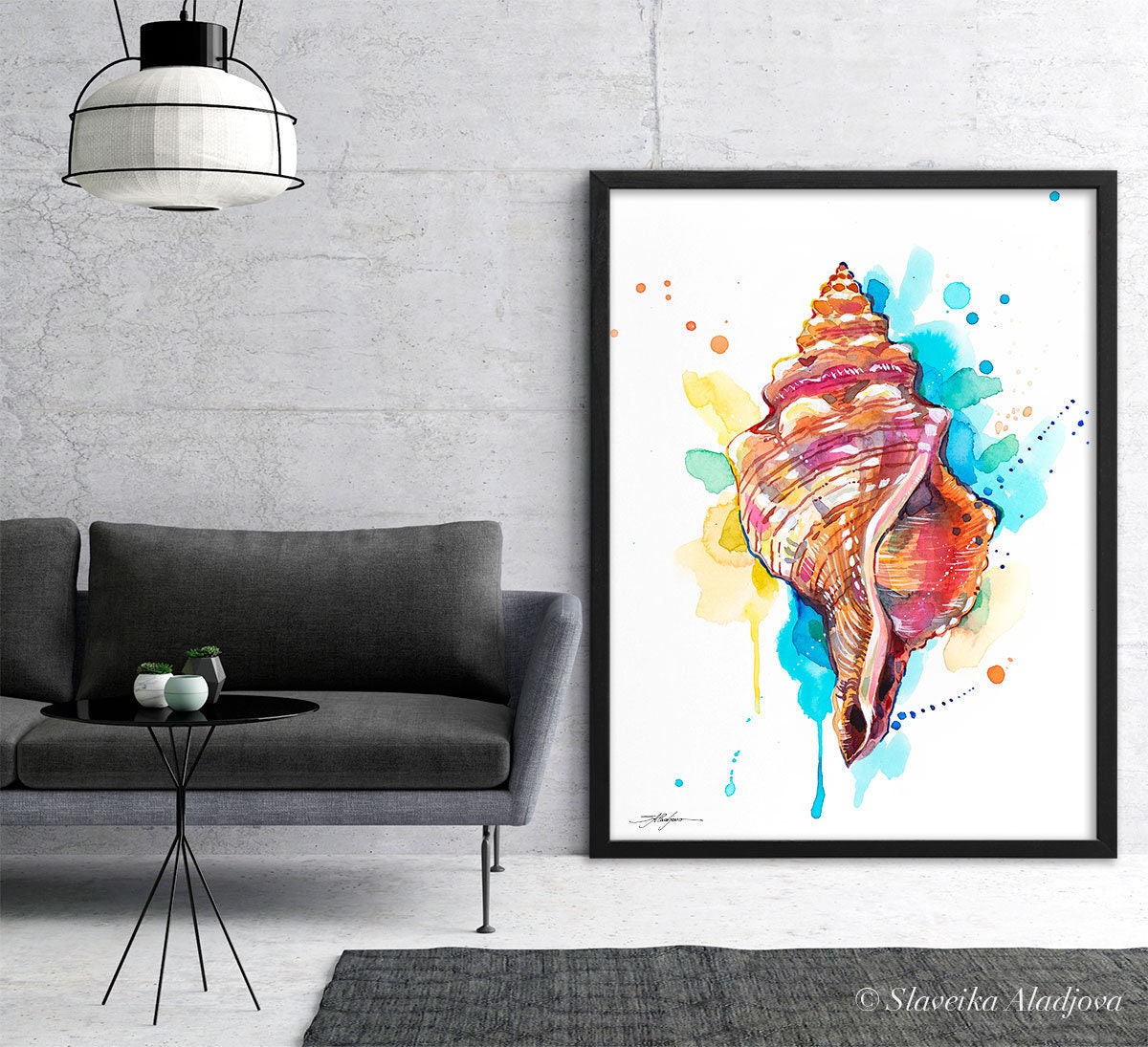 Seashell Limited Edition Watercolor Art Print by Slaveika Aladjova ...