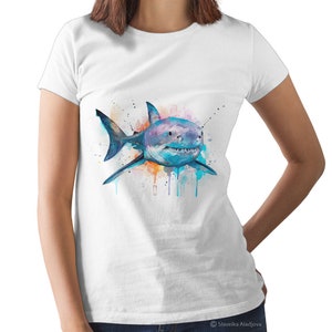 Great White Shark T-Shirt - High Quality Unisex Cotton Tee, Ocean Lover Gift