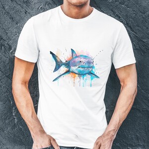 Great White Shark T-Shirt - High Quality Unisex Cotton Tee, Ocean Lover Gift