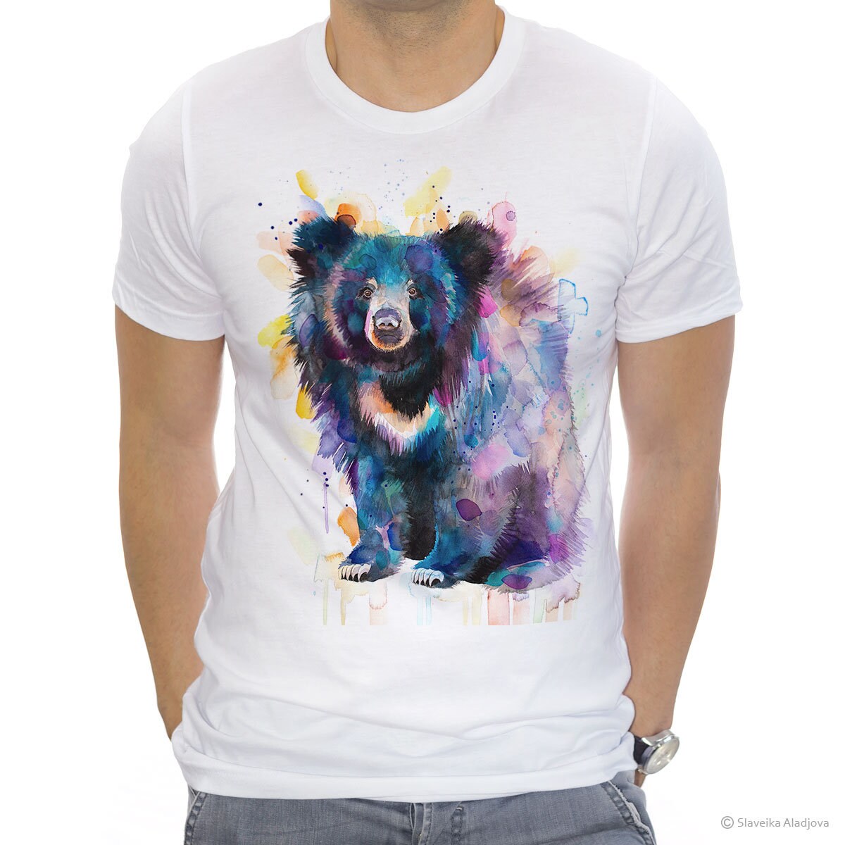 Sloth Bear T-shirt Unisex T-shirt Ring Spun Cotton 100% | Etsy