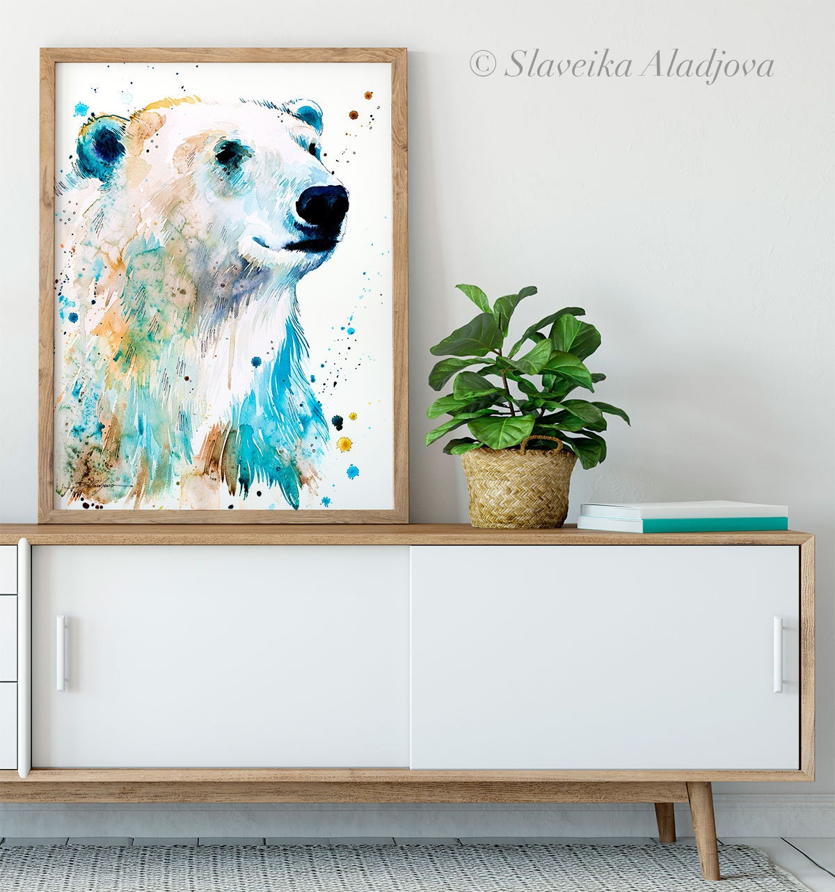 Polar Bear Limited Edition Watercolor Art Print by Slaveika Aladjova ...