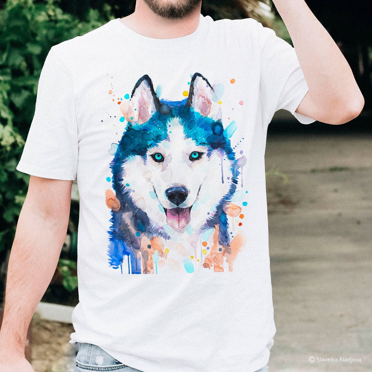 Siberian Husky, Dog T-shirt, Unisex T-shirt, Ring Spun
