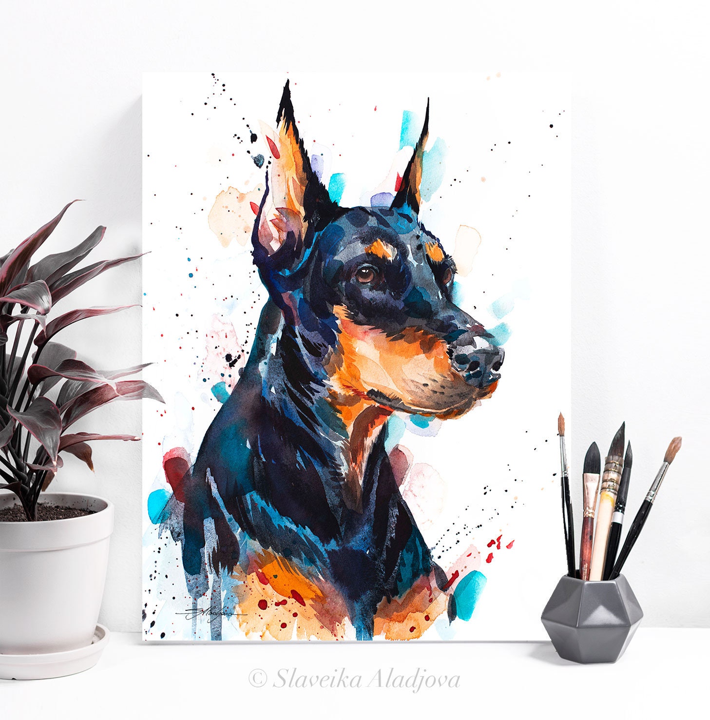 doberman artwork